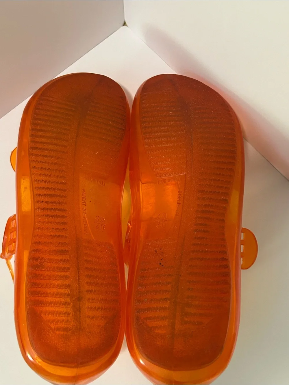Emilio Pucci Transparent Orange Jelly Sandals - Picture 3 of 3
